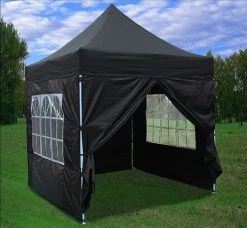 Delta Canopy Pop Up Tents 8'x8' Black - Pop Up Tent Basic