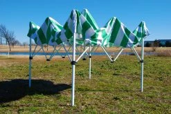 Delta Canopy 8'x8' Green Stripe - Pop Up Tent Basic Pop Up Tents 12 Delta Canopy 8'x8' Green Stripe - Pop Up Tent Basic Pop Up Tents
