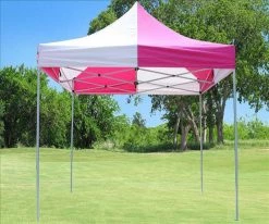 Delta Canopy 8'x8' Pink White - Pop Up Tent Basic
