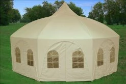 Delta Canopy 20'x20' Octagonal Party Tent - Cream Party Tents
