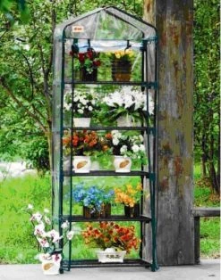 Delta Canopy Greenhouses Greenhouse GH005 - 27"Wx19"Dx74"H - Mini Portable Nursery