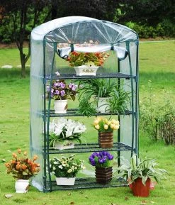 Delta Canopy Greenhouses Greenhouse GH006 - 35"Wx19"Dx62"H - Mini Portable Nursery