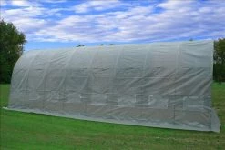 Delta Canopy Greenhouses Greenhouse 26'x12' + Sun Shade Cover - Round Top