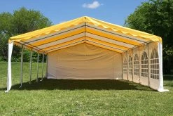 Deltacanopy Party Tents Budget PVC Party Tent 32'x16' - Blue, Green, Red, Sand, Yellow