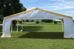 Delta Canopy Party Tents Budget PVC Party Tent 20'x20' - Blue, Green, Red, Sand, Yellow