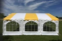 Delta Canopy Party Tents Budget PVC Party Tent 20'x20' - Blue, Green, Red, Sand, Yellow