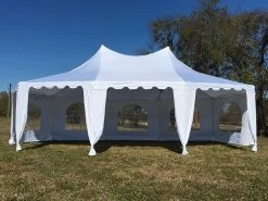 Delta Canopy Poly Decagonal 29'x21' White - Party Tent Party Tents