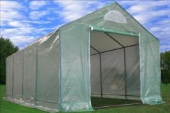 Delta Canopy Greenhouses Greenhouse 20'x10'+Sun Shade Cover - Triangle Top
