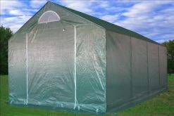 Delta Canopy Greenhouses Greenhouse 20'x10'+Sun Shade Cover - Triangle Top