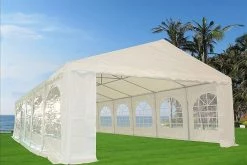 Delta Canopy Party Tents PE Party Tent 32'x20' With Waterproof Top - White