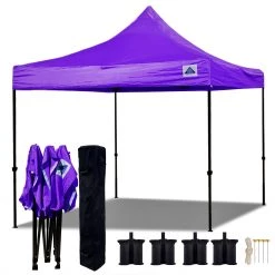 Delta Canopy Pop Up Tents D Model 10'x10' - Pop Up Tent Canopy Shelter Shade With Weight Bags And Storage Bag