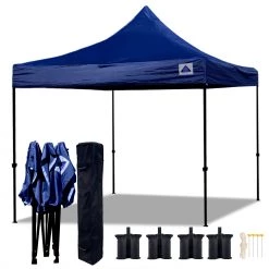 Delta Canopy Pop Up Tents D Model 10'x10' - Pop Up Tent Canopy Shelter Shade With Weight Bags And Storage Bag