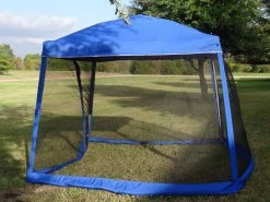 Delta Canopy 8'x8'/10'x10' Blue - Slant Leg W Net - Pop Up Tent