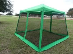 Delta Canopy 8'x8'/10'x10' Green - Slant Leg W Net - Pop Up Tent