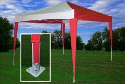 Delta Canopy CS N 10'x10' Red White - Pop Up Tent