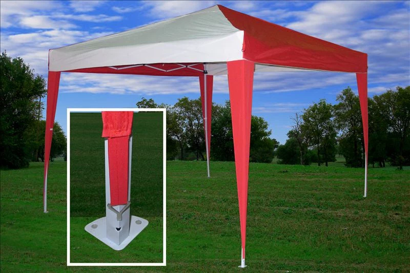 Delta Canopy CS N 10'x10' Red White - Pop Up Tent 1 Delta Canopy CS N 10'x10' Red White - Pop Up Tent